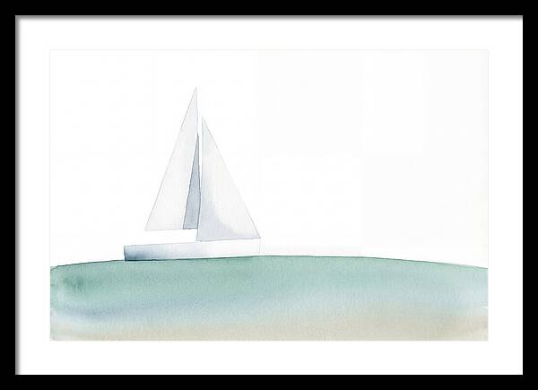 White Sailboat Serenity