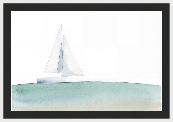 White Sailboat Serenity