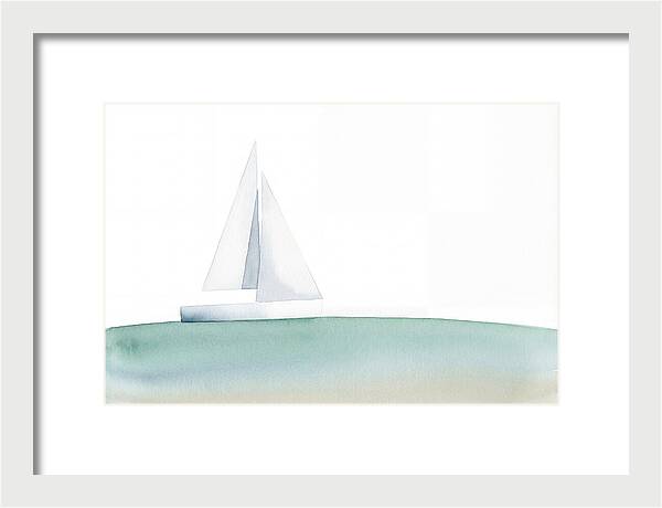 White Sailboat Serenity