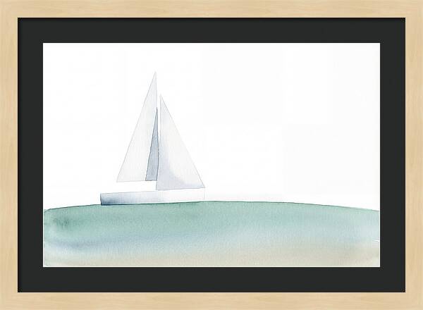 White Sailboat Serenity