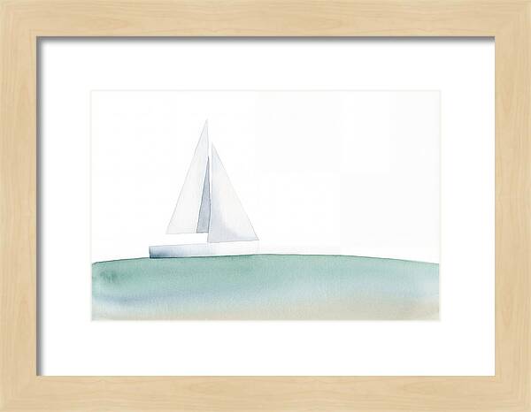 White Sailboat Serenity