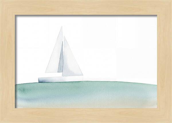 White Sailboat Serenity