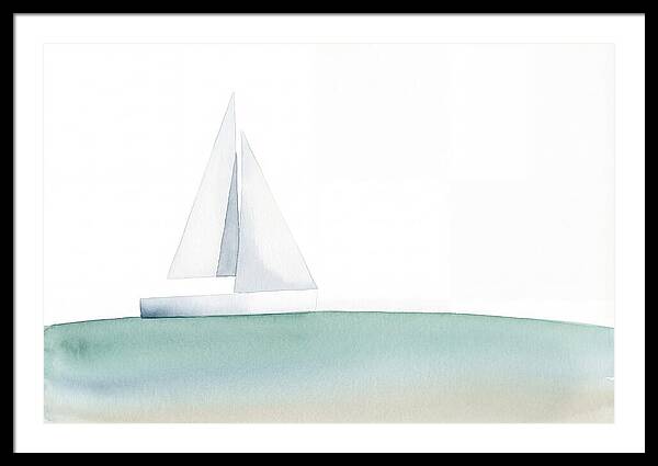 White Sailboat Serenity