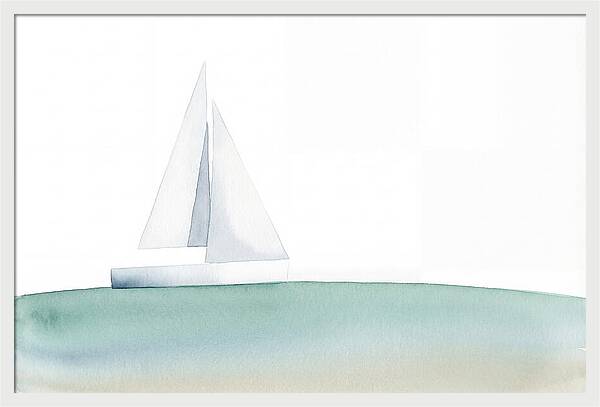 White Sailboat Serenity