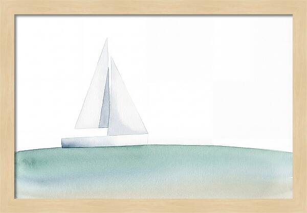 White Sailboat Serenity