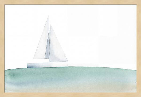 White Sailboat Serenity
