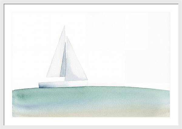 White Sailboat Serenity