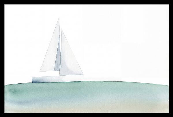 White Sailboat Serenity