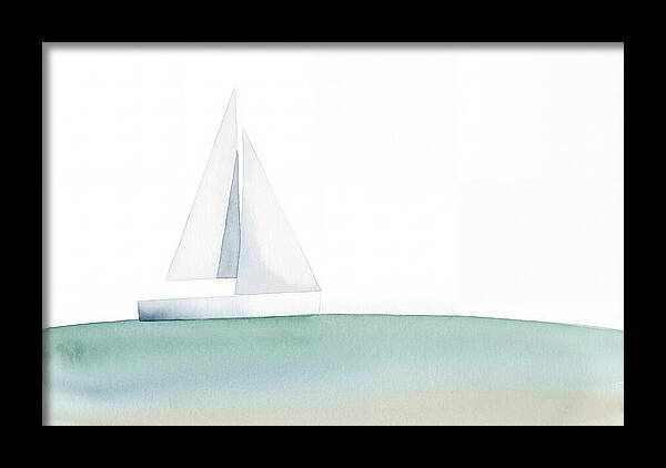 White Sailboat Serenity
