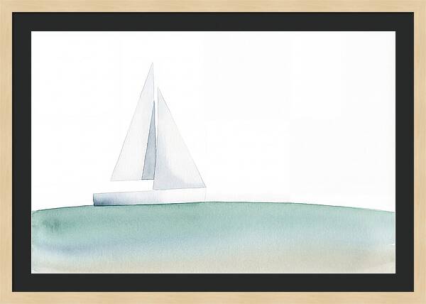 White Sailboat Serenity
