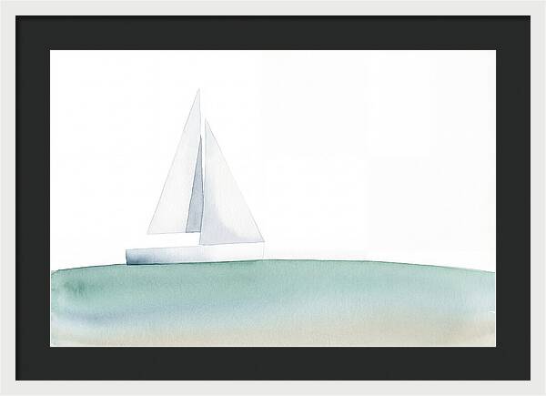 White Sailboat Serenity