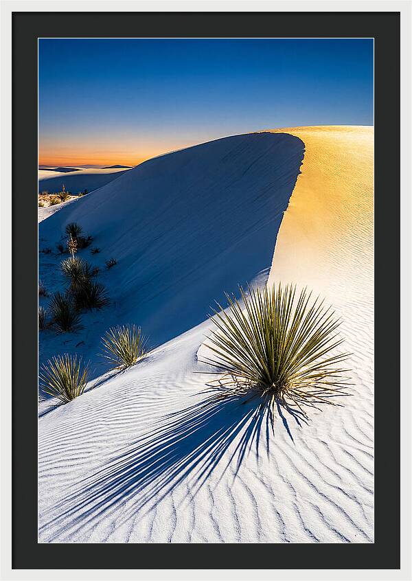White Sands At Golden Hour