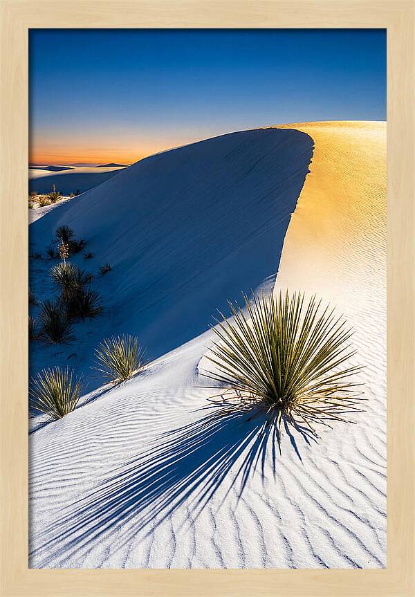 White Sands At Golden Hour