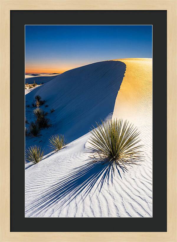 White Sands At Golden Hour