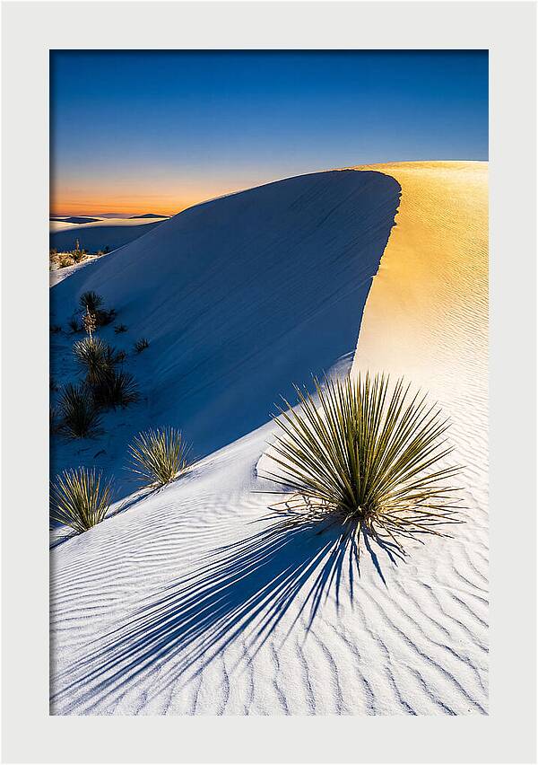 White Sands At Golden Hour