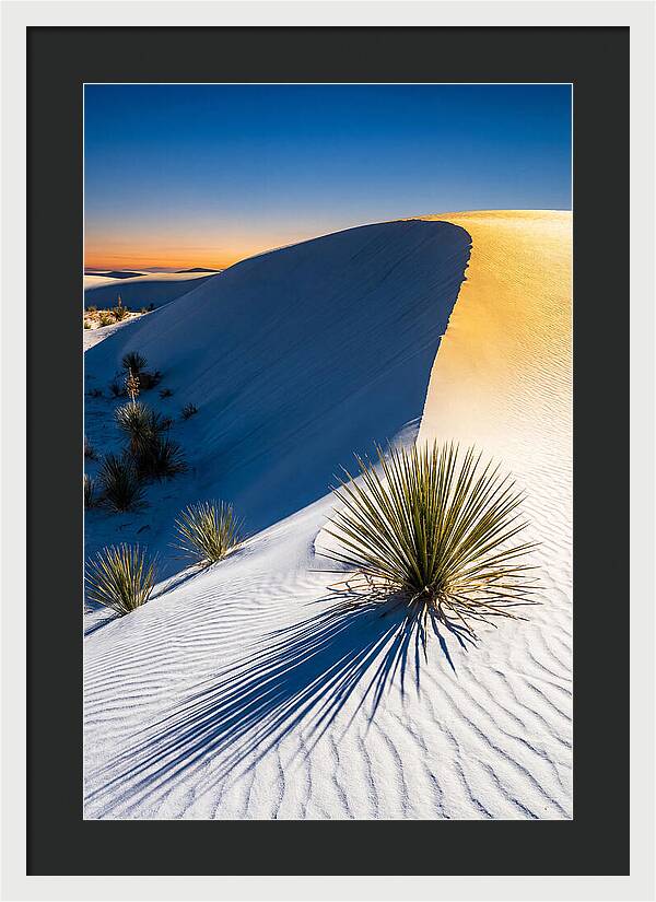 White Sands At Golden Hour