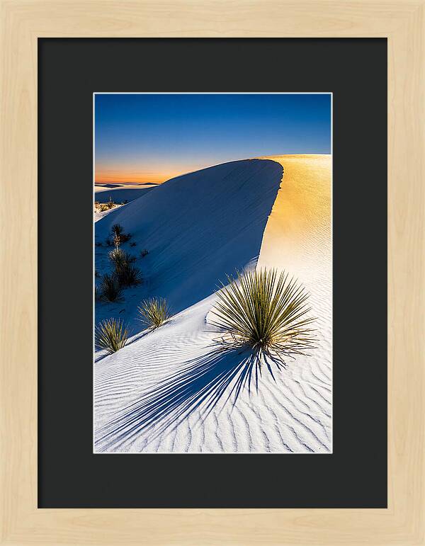 White Sands At Golden Hour