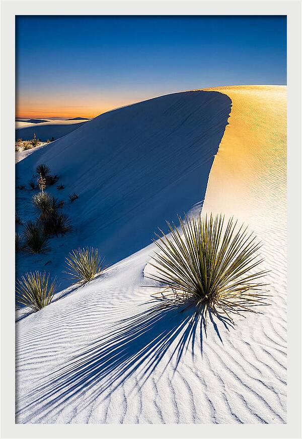 White Sands At Golden Hour