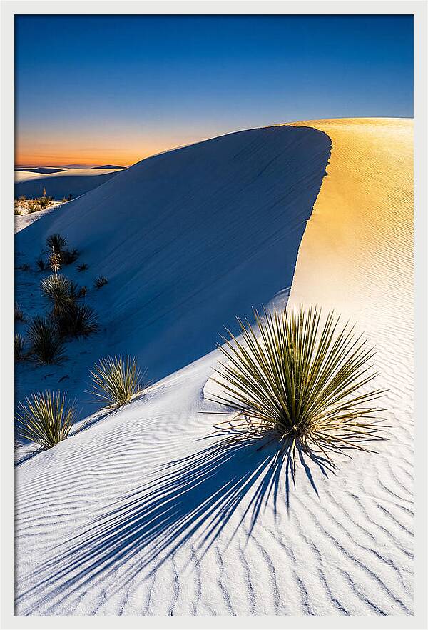 White Sands At Golden Hour