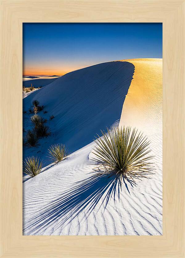 White Sands At Golden Hour