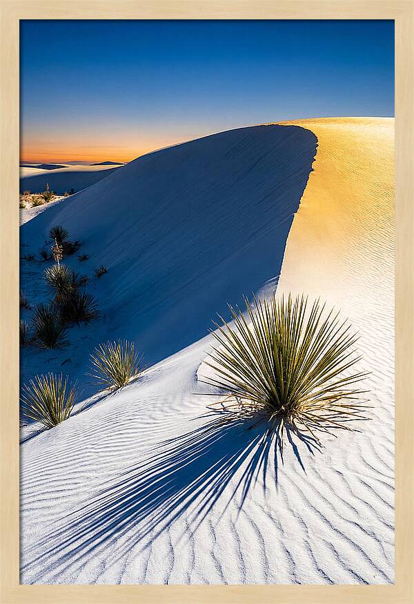 White Sands At Golden Hour