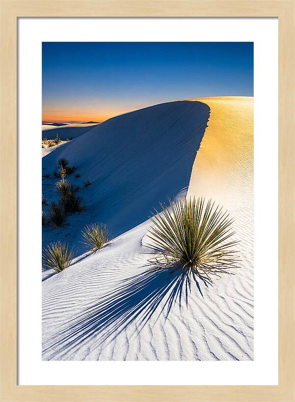 White Sands At Golden Hour