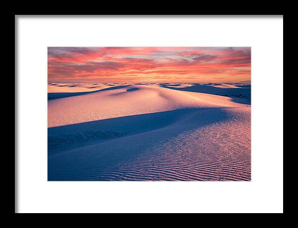White Sands At Sunset