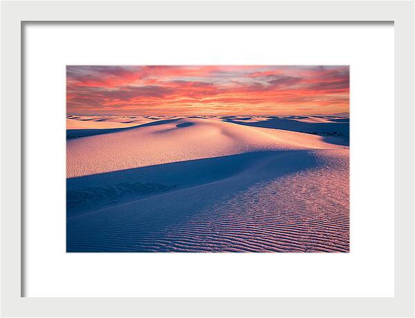 White Sands At Sunset