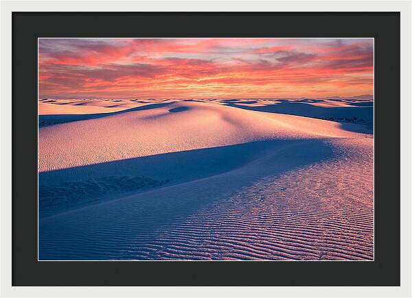 White Sands At Sunset