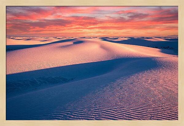 White Sands At Sunset
