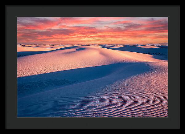 White Sands At Sunset