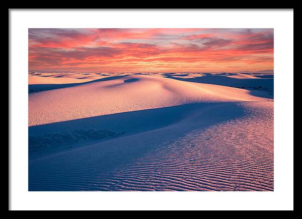 White Sands At Sunset