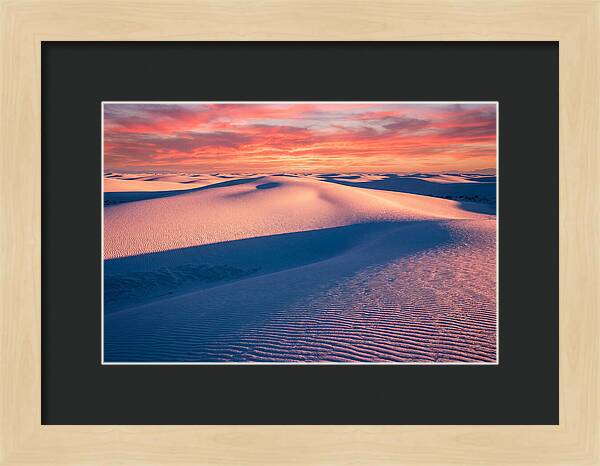 White Sands At Sunset