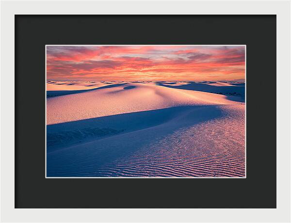 White Sands At Sunset