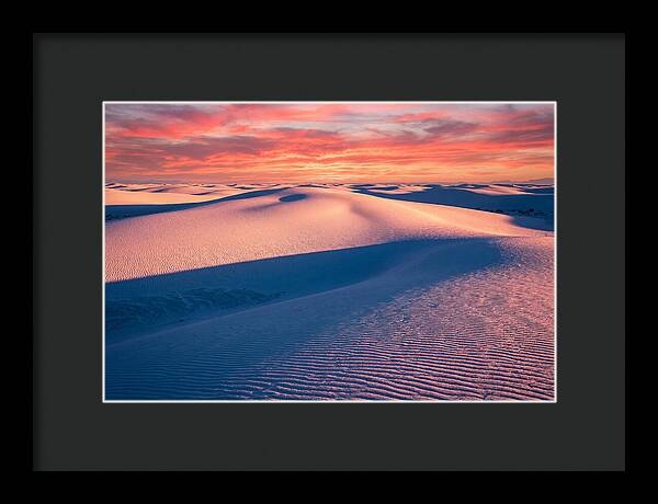 White Sands At Sunset