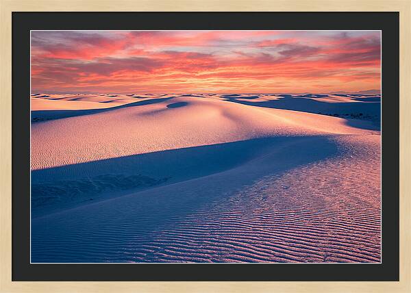 White Sands At Sunset