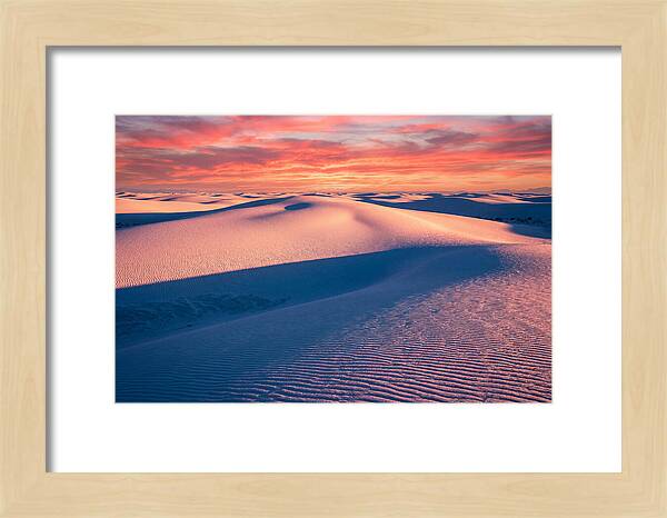 White Sands At Sunset