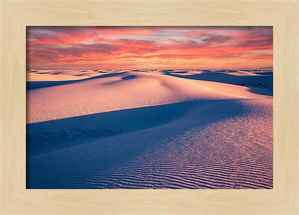 White Sands At Sunset