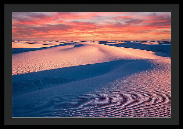 White Sands At Sunset