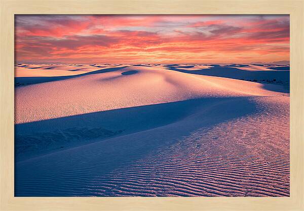 White Sands At Sunset