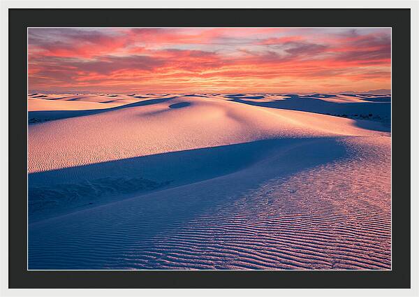 White Sands At Sunset