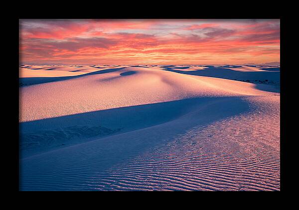 White Sands At Sunset