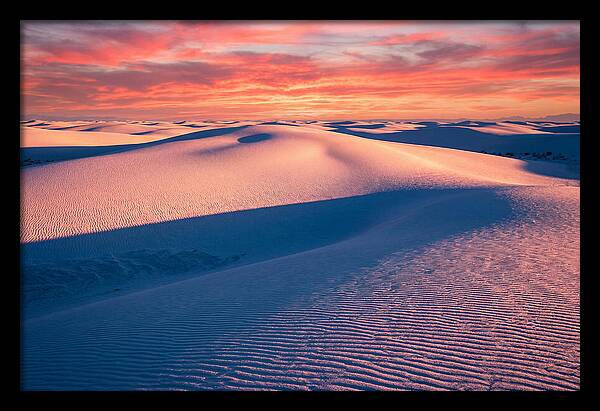 White Sands At Sunset