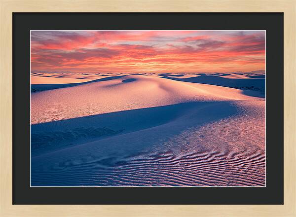 White Sands At Sunset