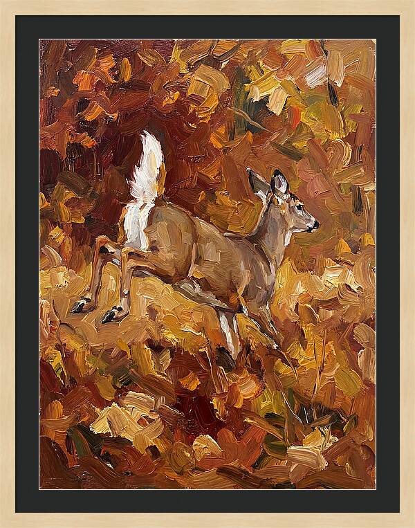 White Tailed Deer In Autumn