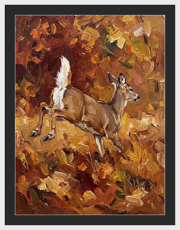 White Tailed Deer In Autumn