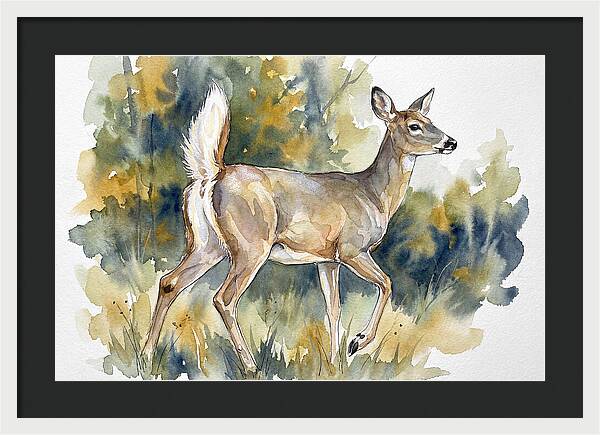 White Tailed Deer In Nature