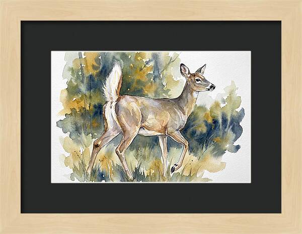 White Tailed Deer In Nature