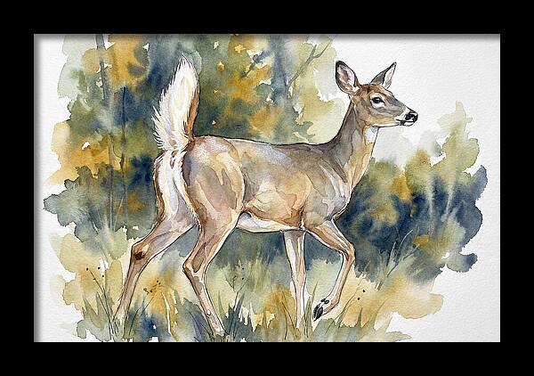 White Tailed Deer In Nature