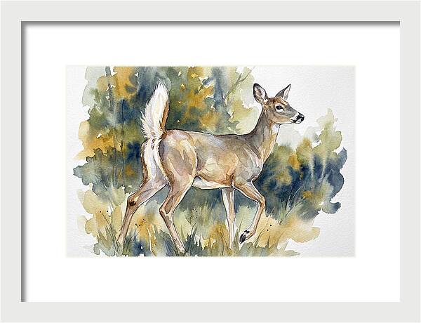White Tailed Deer In Nature